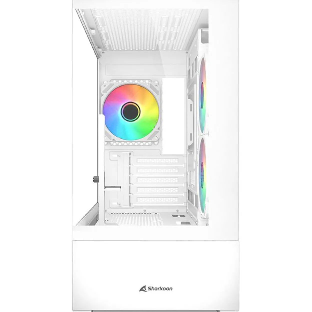 Sharkoon MK6 RGB Mini Tower ohne Netzteil weiss