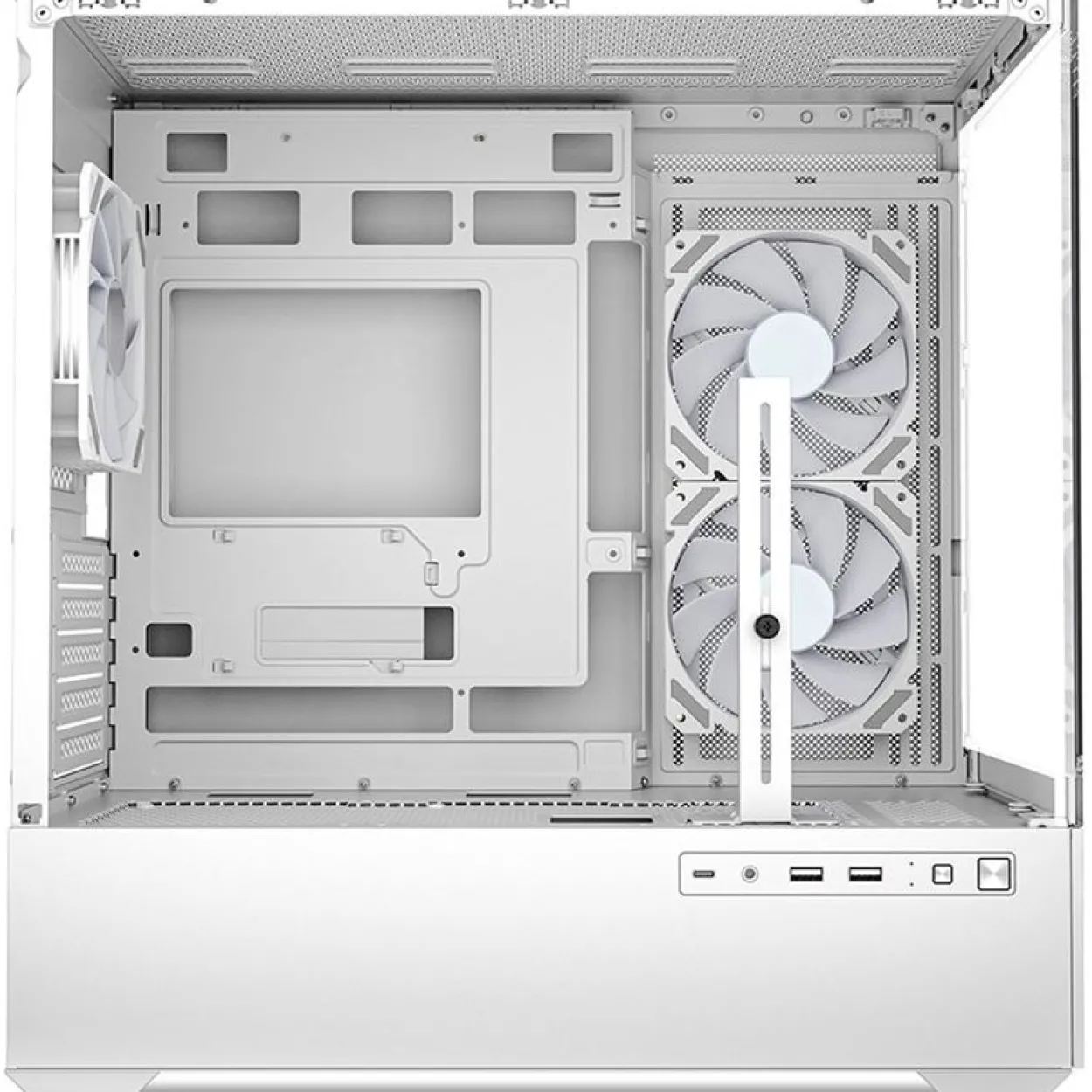 Sharkoon MK6 RGB Mini Tower ohne Netzteil weiss