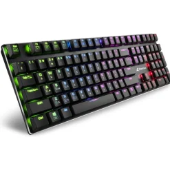 Sharkoon PureWriter RGB (schwarz, FR-Layout, Kailh Choc Low Profile Blue)