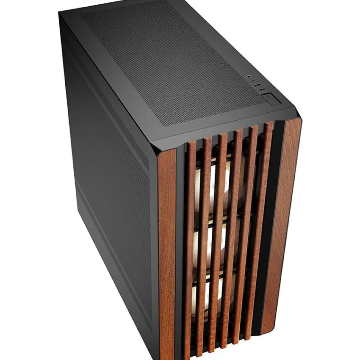Sharkoon Rebel C70M RGB Midi Tower schwarz/braun