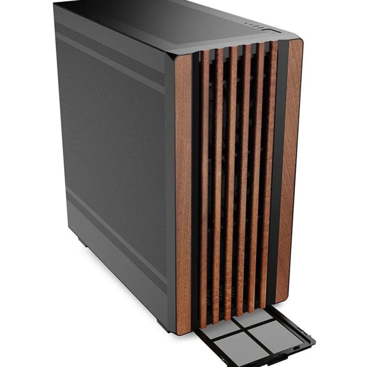 Sharkoon Rebel C70M RGB Midi Tower schwarz/braun