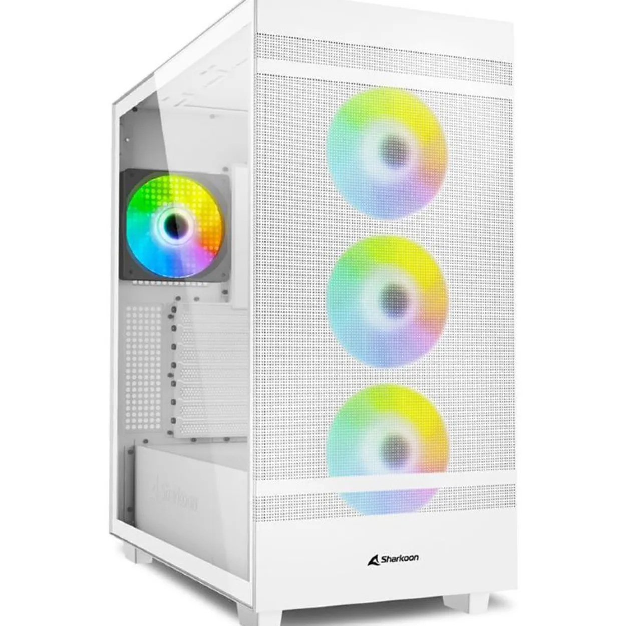 Sharkoon Rebel C50 RGB Midi Tower weiss