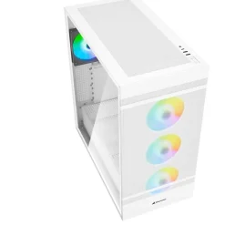Sharkoon Rebel C50 RGB Midi Tower weiss