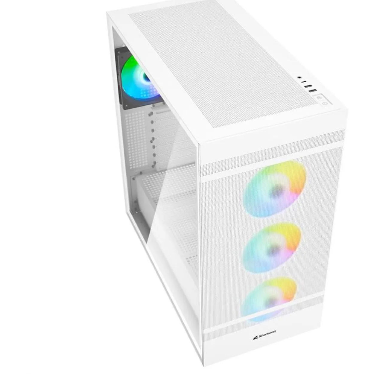 Sharkoon Rebel C50 RGB Midi Tower weiss