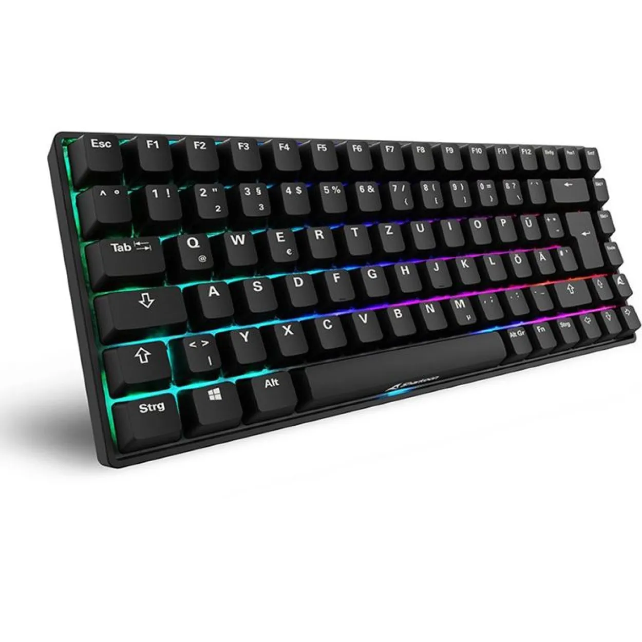 Sharkoon Skiller SGK50 S3 PBT USB Deutsch schwarz (kabelgebunden)