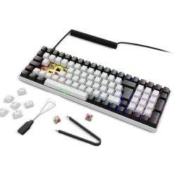 Sharkoon SKILLER SGK50 S2 (weiß, DE-Layout, Gateron Yellow)