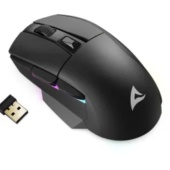Sharkoon Skiller SGM50W 2.4 GHz und USB schwarz (kabellos)