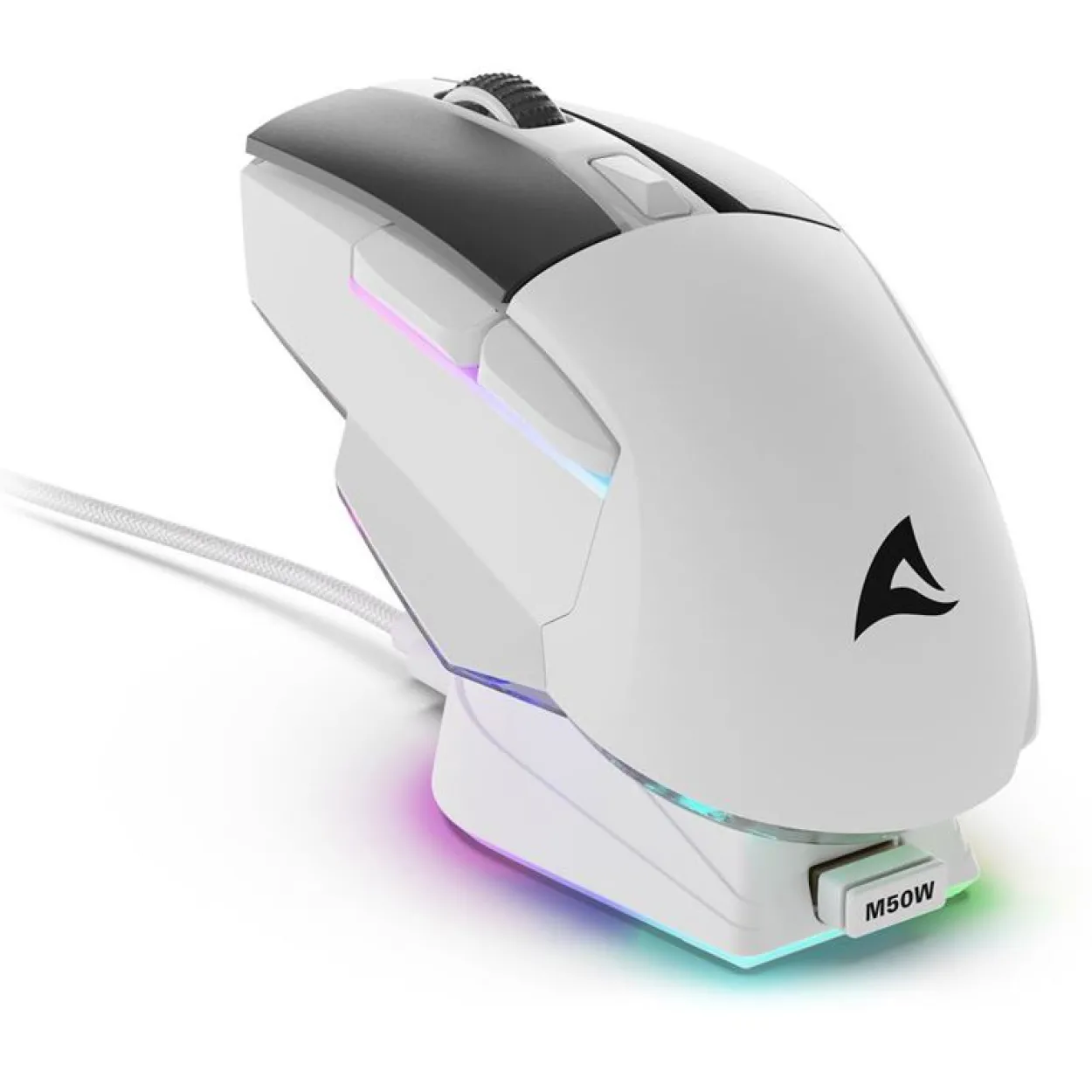 Sharkoon Skiller SGM50W 2.4 GHz und USB weiß/schwarz (kabellos)