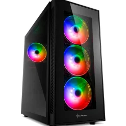 Sharkoon TG5 Pro RGB mit Sichtfenster Midi Tower ohne Netzteil schwarz