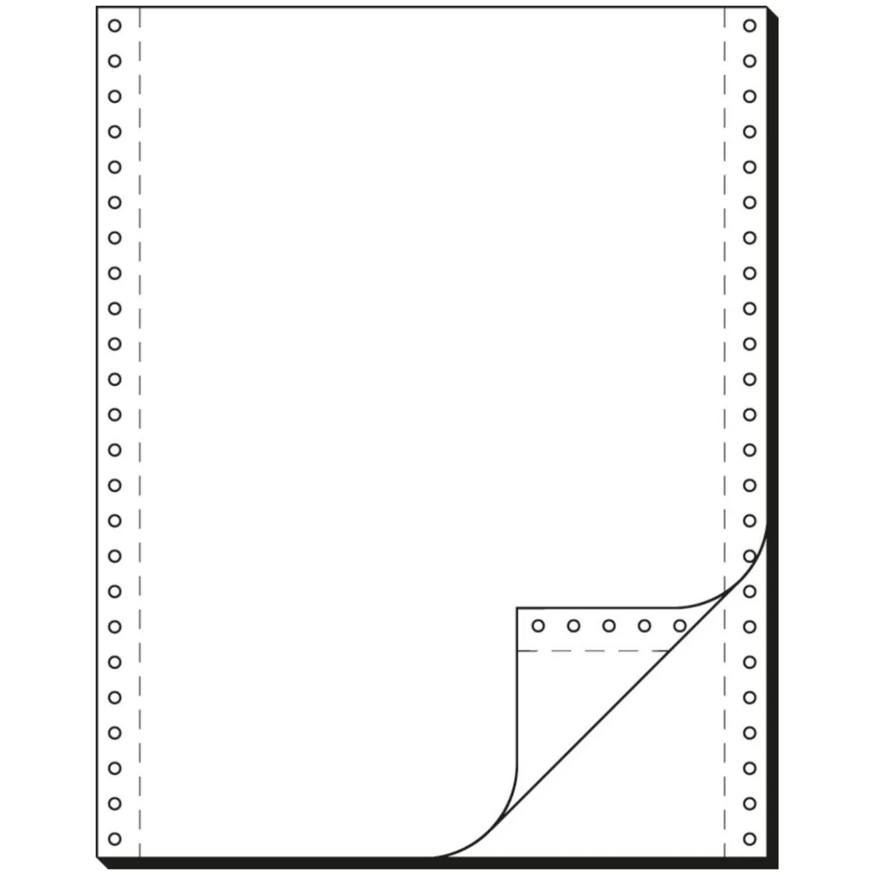 SIGEL Endlospapier A4 hoch 2-fach, 60 g/qm weiß 1.000 Blatt