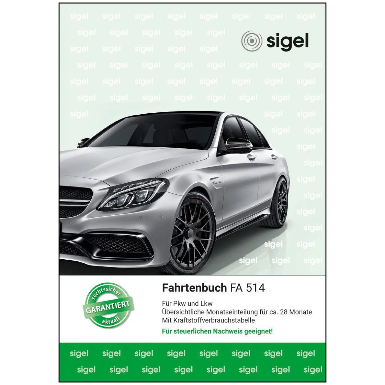 SIGEL Fahrtenbuch, Pkw und Lkw mit Kraftstoffverbrauch Formularbuch FA514