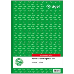 sigel Formularbuch "Kassenabrechnung", A4, 2 x 40 Blatt, SD