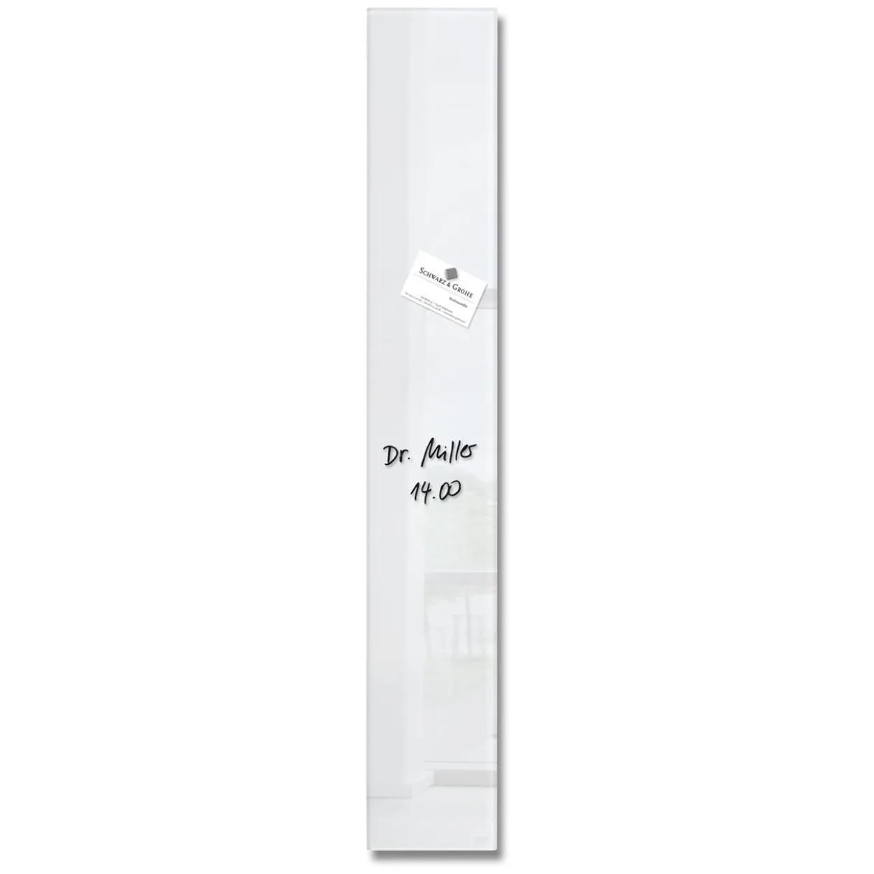 SIGEL Glas-Magnettafel artverum® 12,0 x 78,0 cm weiß