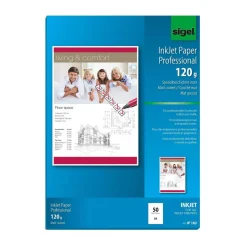 sigel Inkjet-Papier, DIN A4, 120 g/qm, hochweiß, matt