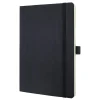 SIGEL Notizbuch Conceptum® ca. DIN A5 liniert, schwarz Softcover 194 Seiten