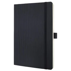 SIGEL Notizbuch Conceptum® ca. DIN A5 liniert, schwarz Softcover 194 Seiten