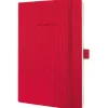 SIGEL Notizbuch Conceptum® ca. DIN A5 liniert, rot Softcover 194 Seiten