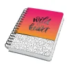 SIGEL Notizbuch mit Spirale Jolie® ca. DIN A5 punktraster, pink/orange/weiß Hardcover 240 Seiten