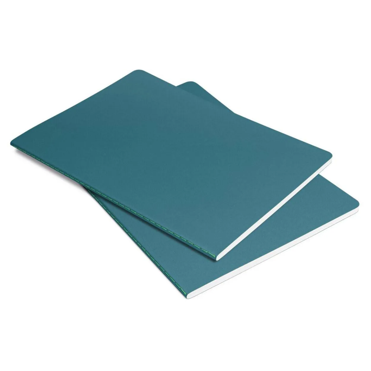 SIGEL Notizhefte Linescape DIN A5 kariert, mittelblau, neon-grün Softcover 68 Seiten, 2 St.