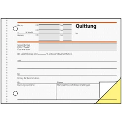 SIGEL Quittung, MwSt. separat ausgewiesen Formularbuch SD021