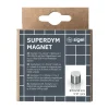 SIGEL 5 Strong Magnete silber Ø 1,0 x 1,0 cm