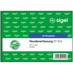 SIGEL Stundenerfassung Formularbuch ST615