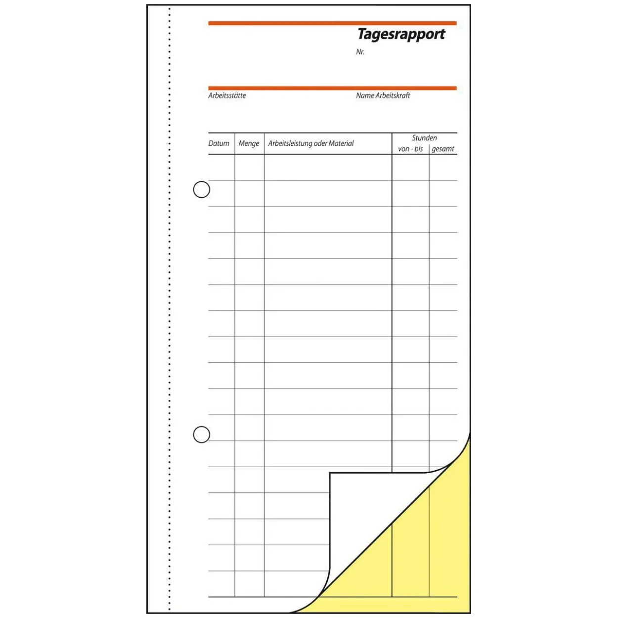 SIGEL Tagesrapport Formularbuch SD024