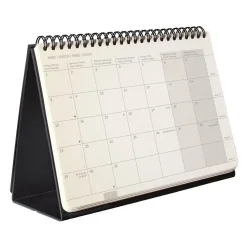 SIGEL Tischquerkalender Conceptum 2027 ca. A5 quer Hardcover schwarz
