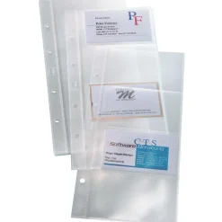 SIGEL Visitenkartenhüllen transparent, für bis zu 8 Visitenkarten, 10 St.