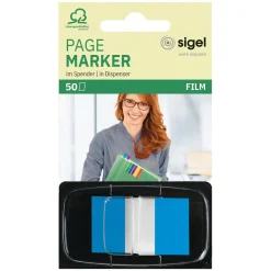 SIGEL Z-Marker Haftmarker blau 50 Streifen