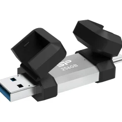 Silicon Power USB-Stick 64GB USB3.2 + Type C C51 Black