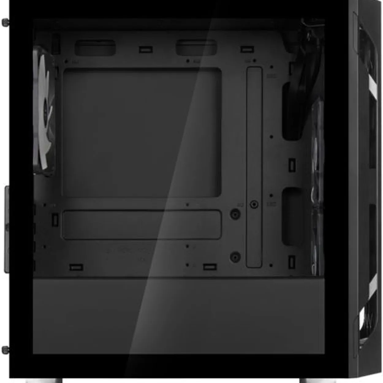 Silverstone Fara H1M Pro Micro-ATX Gehäuse Tempered Glass, ARGB, schwarz, ohne Netzteil, mit Sichtfenster