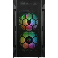 Silverstone Fara H1M Pro Micro-ATX Gehäuse Tempered Glass, ARGB, schwarz, ohne Netzteil, mit Sichtfenster