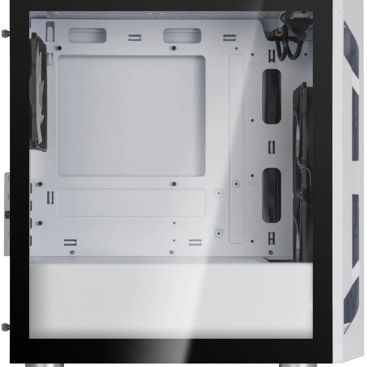 Silverstone Fara H1M Pro Micro-ATX Gehäuse, Tempered Glass - weiß