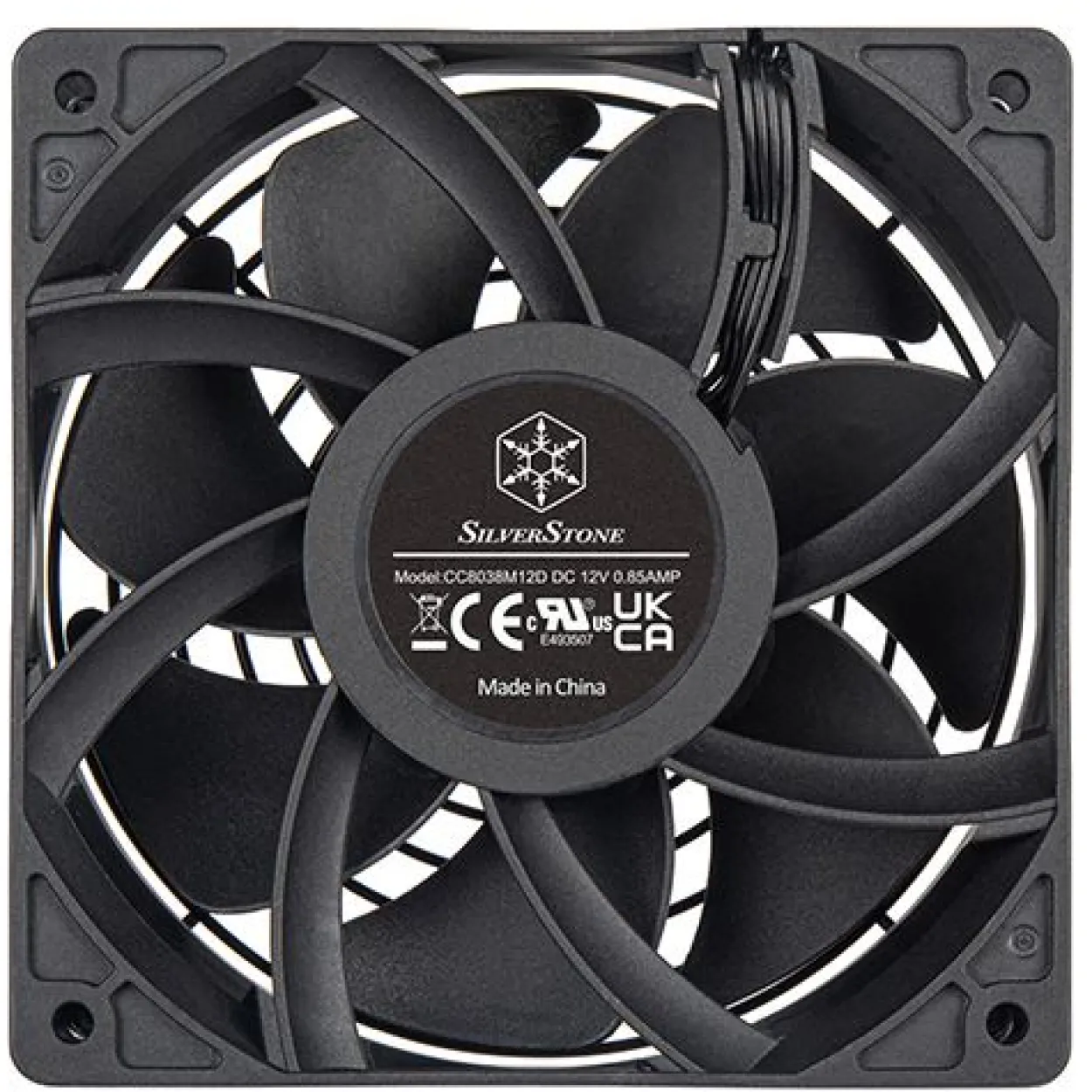 Silverstone FHS 120X 120x120x38mm 1000-4000 U/min 51.8 dB(A) schwarz