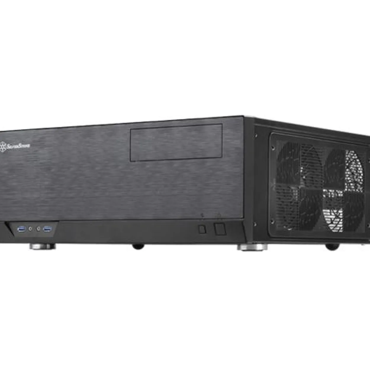 Silverstone Grandia GD09B Desktop ohne Netzteil schwarz
