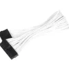 Silverstone 24-Pin 30cm sleeved weiß ATX Verlängerung für Netzteile (SST-PP07-MBW)