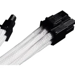 Silverstone 8-Pin-PCIe auf 6+2-Pin-PCIe Verlängerung - 250mm weiß