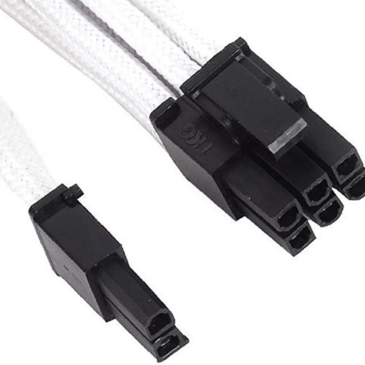 Silverstone 8-Pin-PCIe auf 6+2-Pin-PCIe Verlängerung - 250mm weiß