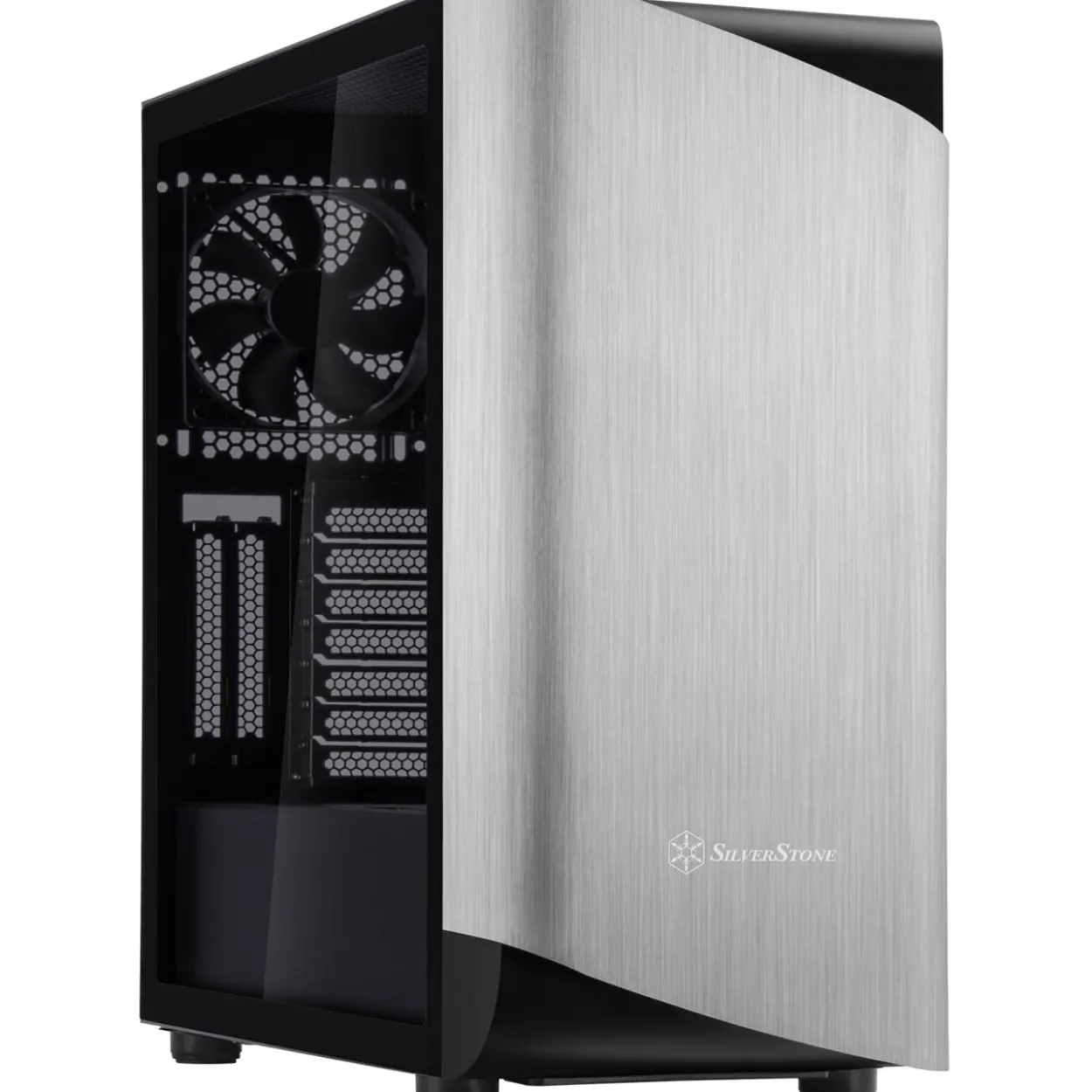 Silverstone Seta A1 Midi-Tower, Tempered Glass - schwarz