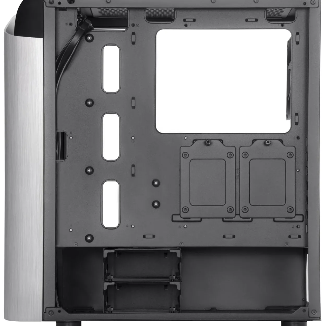 Silverstone Seta A1 Midi-Tower, Tempered Glass - schwarz