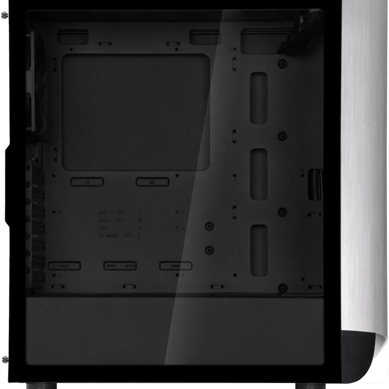 Silverstone Seta A1 Midi-Tower, Tempered Glass - schwarz