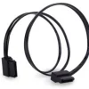 Silverstone SST-CP11B Super Low Profile SATA-Kabel - 30 cm, schwarz