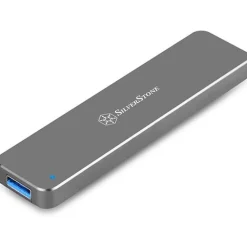 Silverstone SST-MS09C externes M.2-SATA-SSD Gehäuse silber