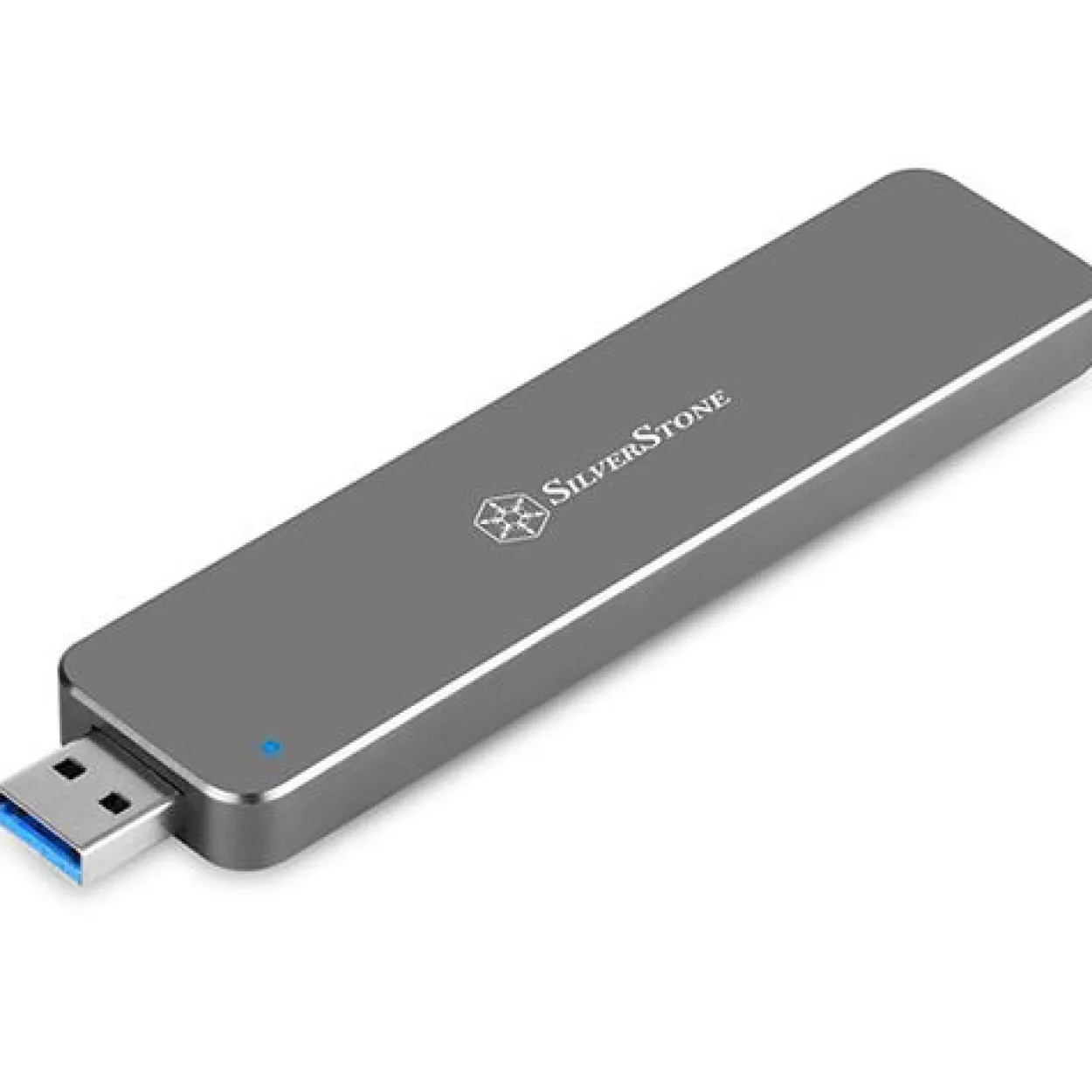Silverstone SST-MS09C externes M.2-SATA-SSD Gehäuse silber