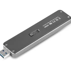 Silverstone SST-MS09C externes M.2-SATA-SSD Gehäuse silber