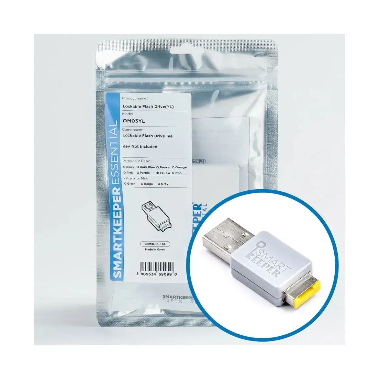 SmartKeeper Basic "USB Stick" verriegelbar 32GB gelb