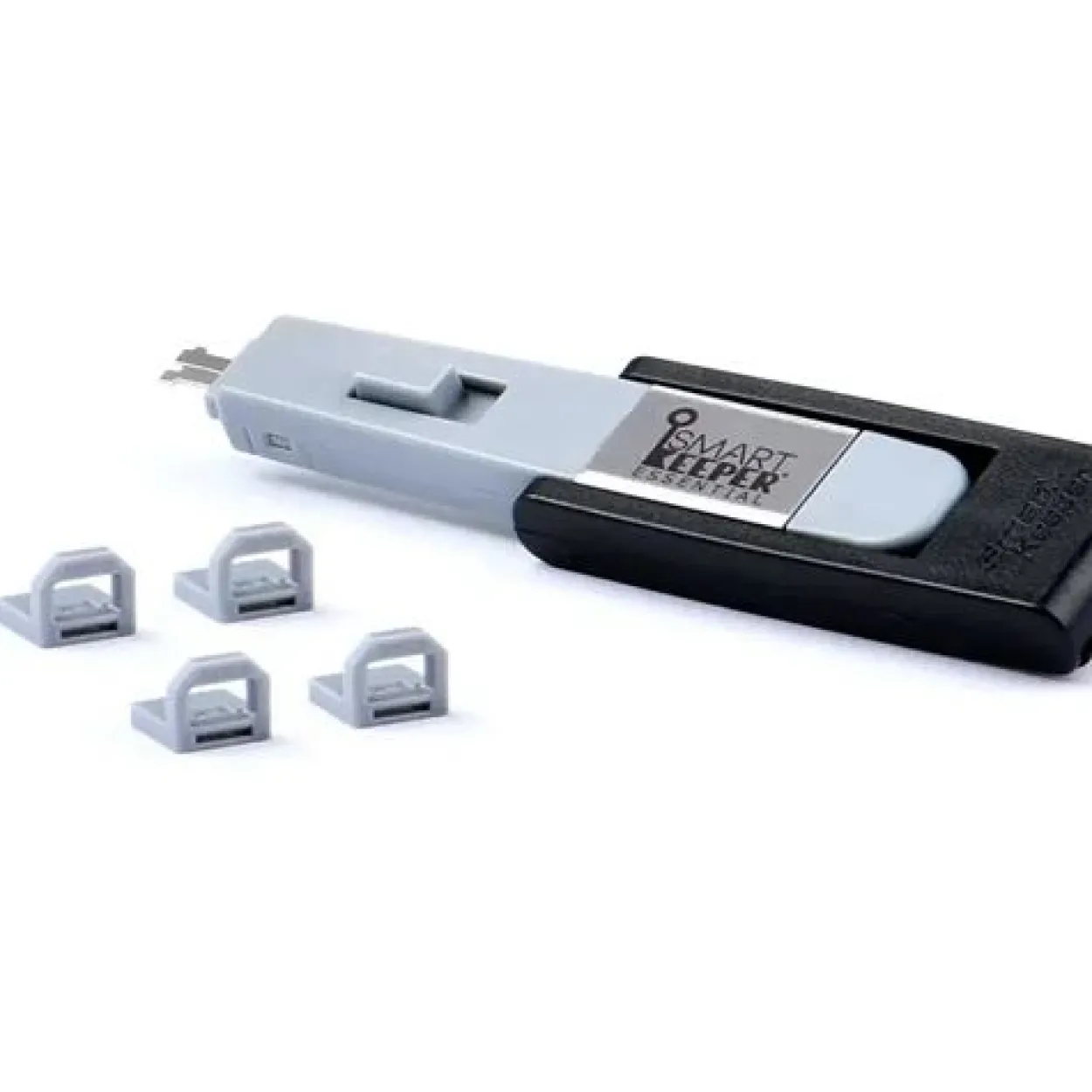 SmartKeeper Mini "USB-B Port" Blocker grau 4 Stk.+Key