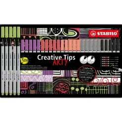 STABILO ARTY PASTEL Filzstifte farbsortiert, 30 St.