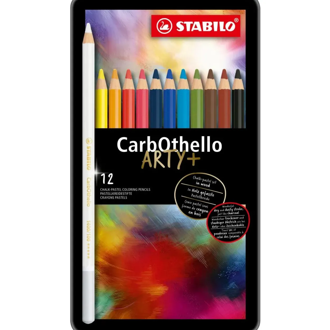 STABILO CarbOthello Kreidestifte farbsortiert 12 St.